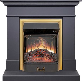 Каминокомплект California SFT (Разборный) Серый графит с очагом Royal Flame Majestic FX Brass