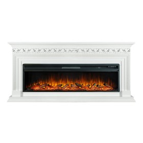 Каминокомплект Valletta 60 Белый с очагом Royal Flame Vision 60 LOG LED НП