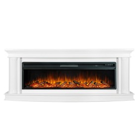 Каминокомплект Rome 60 Белый с очагом Royal Flame Vision 60 LOG LED НП