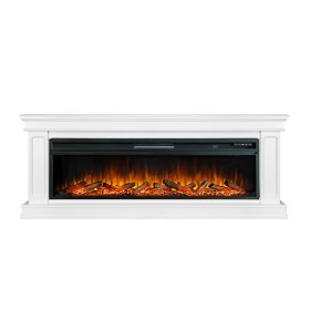 Каминокомплект Geneva 60 Белый с очагом Royal Flame Vision 60 LOG LED НП