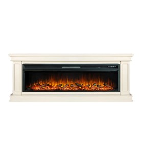 Каминокомплект Geneva 60 Слоновая кость с очагом Royal Flame Vision 60 LOG LED НП