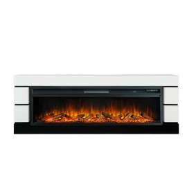 Каминокомплект Modern Белый с черным с очагом Royal Flame Vision 60 LOG LED НП