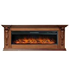 Каминокомплект Sparta 60 Орех с очагом Royal Flame Vision 60 LOG LED НП