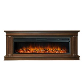 Каминокомплект Rome 60 Каштан с очагом Royal Flame Vision 60 LOG LED НП