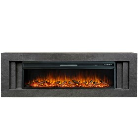 Каминокомплект Line 60 Dark Grey Темный серый с очагом Royal Flame Vision 60 LOG LED НП