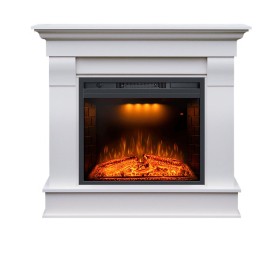 Каминокомплект MONACO 23 (Разборный) Бьянко белый с очагом Royal Flame Emerald 23