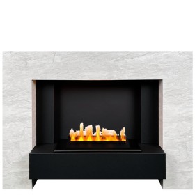 Каминокомплект Tokyo Скол камня лайт с очагом Cassette 400 LNH-INT PS без дров  Dimplex Opti-myst