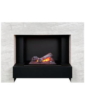 Каминокомплект Tokyo Скол камня лайт с очагом Cassette 400 NH  Dimplex Opti-myst