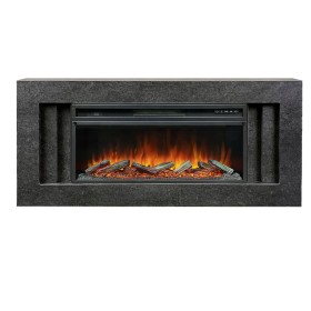 Каминокомплект Line 42 Dark Grey (Разборный) Темный серый с очагом Royal Flame Vision 42 LOG LED