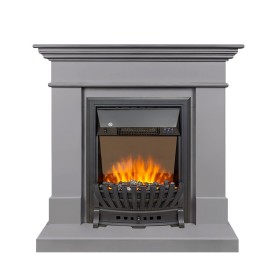 Каминокомплект California STD CRM (Разборный) Санд грей с очагом Royal Flame Aspen Black