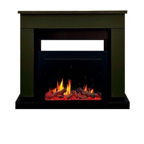 Каминокомплект Bergen 23 (Разборный) Темная олива с очагом Royal Flame 5D V-ART 25