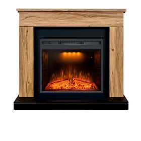 Каминокомплект Bergen 23 (Разборный) Дуб галифакс с очагом Royal Flame Emerald 23