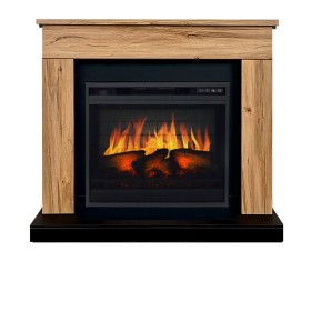 Каминокомплект Bergen 23 (Разборный) Дуб галифакс с очагом Royal Flame Vision 23 EF LED 3D FX