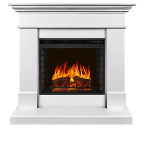 Каминокомплект California CRM 23 (Разборный) Белый с очагом Royal Flame Vision 23 EF LED FX