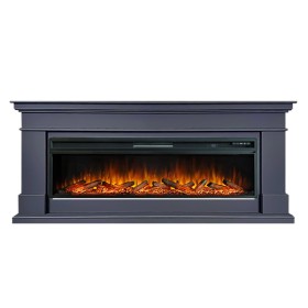 Каминокомплект California V60 SFT (Разборный) Серый графит с очагом Royal Flame Vision 60 LOG LED НП