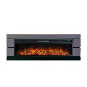 Каминокомплект Modern 60 SFT (Разборный) Серый графит с очагом Royal Flame Vision 60 LOG LED НП