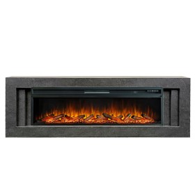 Каминокомплект Line 60 Dark Grey (Разборный) Темный серый с очагом Royal Flame Vision 60 LOG LED НП
