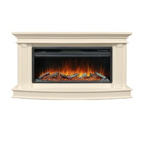 Каминокомплект Rome Слоновая кость с очагом Royal Flame Vision 42 LOG LED