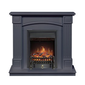 Каминокомплект Boston Серый графит (Высота 925см) с очагом Royal Flame Fobos FXM Black RC