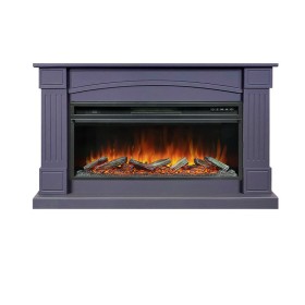 Каминокомплект Boston 42 SFT (Разборный) Серый графит с очагом Royal Flame Vision 42 LOG LED