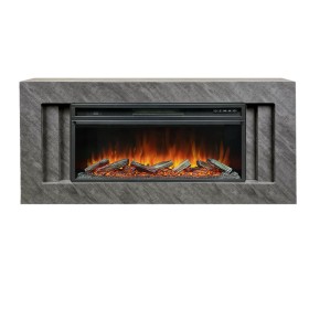 Каминокомплект Line 42 Concrete (Разборный) Серый бетон с очагом Royal Flame Vision 42 LOG LED