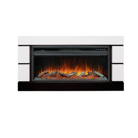 Каминокомплект Modern 42 SFT Белый с черным с очагом Royal Flame Vision 42 LOG LED