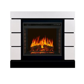 Каминокомплект Modern CRM (Разборный) Белый с черным с очагом Royal Flame Vision 23 EF LED FX