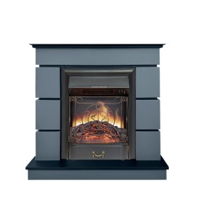 Каминокомплект Modern (Разборный) Серый графит с очагом Royal Flame Majestic FX Black RC