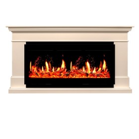 Каминокомплект California Слоновая кость (Высота 860) с очагом Royal Flame 5D V-ART 40