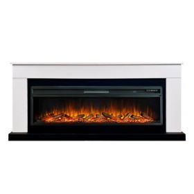 Каминокомплект Bergen 60 (Разборный) Белый с черным с очагом Royal Flame Vision 60 LOG LED