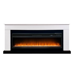 Каминокомплект Bergen 60 (Разборный) Белый с черным с очагом Royal Flame Vision 60 LED