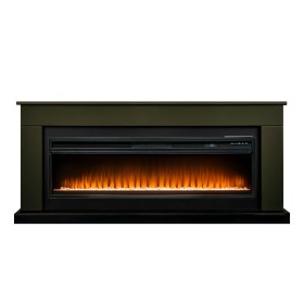 Каминокомплект Bergen 60 SFT (Разборный) Темная олива с очагом Royal Flame Vision 60 LED