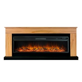 Каминокомплект Bergen 60 SFT (Разборный) Дуб галифакс с очагом Royal Flame Vision 60 LOG LED