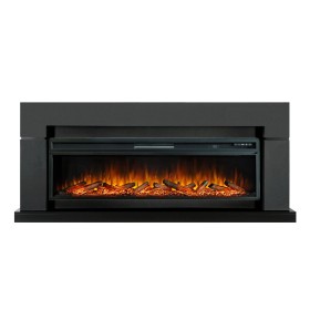 Каминокомплект Lindos 60 (Разборный) Серый графит с очагом Royal Flame Vision 60 LOG LED НП