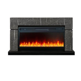 Каминокомплект Lindos V42 SFT (Разборный) Серый мрамор (Ширина 1470мм) с очагом Royal Flame Vision 42 LED