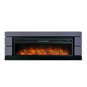 Каминокомплект Modern 60 (Разборный) Серый графит с черным с очагом Royal Flame Vision 60 LOG LED НП