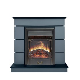 Каминокомплект Modern (Разборный) Серый графит (Глубина 319 мм) с очагом Royal Flame Majestic FX Black RC