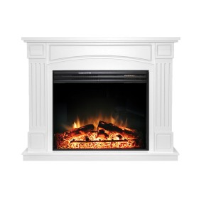 Каминокомплект Boston Белый с очагом Royal Flame Jupiter FX New