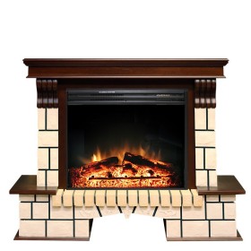 Каминокомплект Pietra Темный дуб с очагом Royal Flame Jupiter FX New