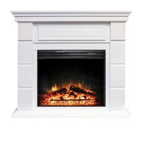 Каминокомплект Portland Белый с очагом Royal Flame Jupiter FX New