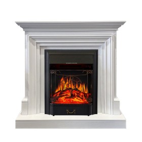 Каминокомплект Bradford Белый с очагом Royal Flame Majestic FX Black