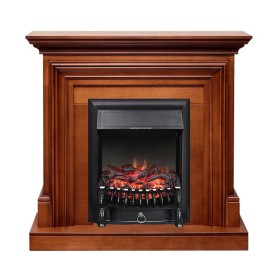 Каминокомплект Bradford Орех с очагом Royal Flame Fobos FX Black
