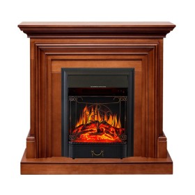 Каминокомплект Bradford Орех с очагом Royal Flame Majestic FX Black
