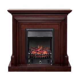 Каминокомплект Bradford Темный дуб с очагом Royal Flame Fobos FX Black
