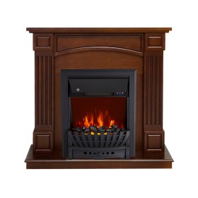 Каминокомплект Boston Темный дуб (Высота 925см) с очагом Royal Flame Aspen Black