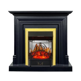 Каминокомплект Bradford Серый графит с очагом Royal Flame Majestic FX M Brass/Black