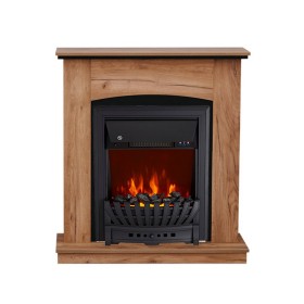 Каминокомплект Barcelona (разборный) Дуб табачный с очагом Royal Flame Aspen Black