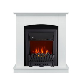 Каминокомплект Barcelona (разборный) Белый с очагом Royal Flame Aspen Black