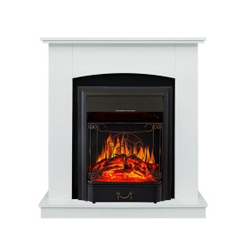Каминокомплект Barcelona (разборный) Белый с очагом Royal Flame Majestic FX Black