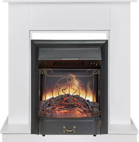 Каминокомплект Scandic (Разборный) Белый с очагом Royal Flame Majestic FX Black RC